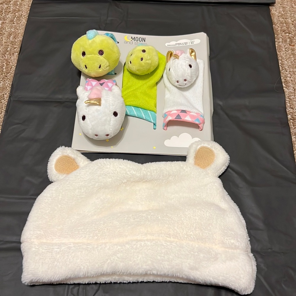 Moon and Stars hands and feet rattles ages 0+